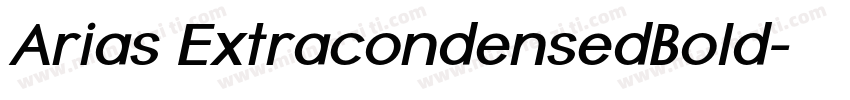 Arias ExtracondensedBold字体转换